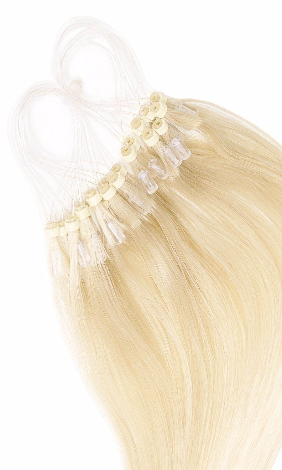 Goldblond Microring Hair Extensions - 100% Echthaar