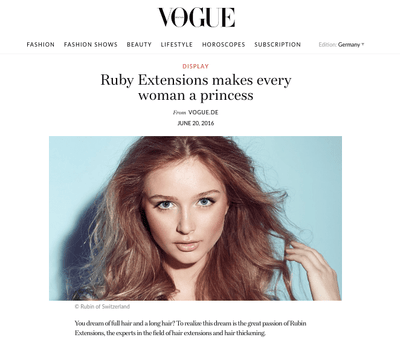 Rubin Extensions im Vogue!