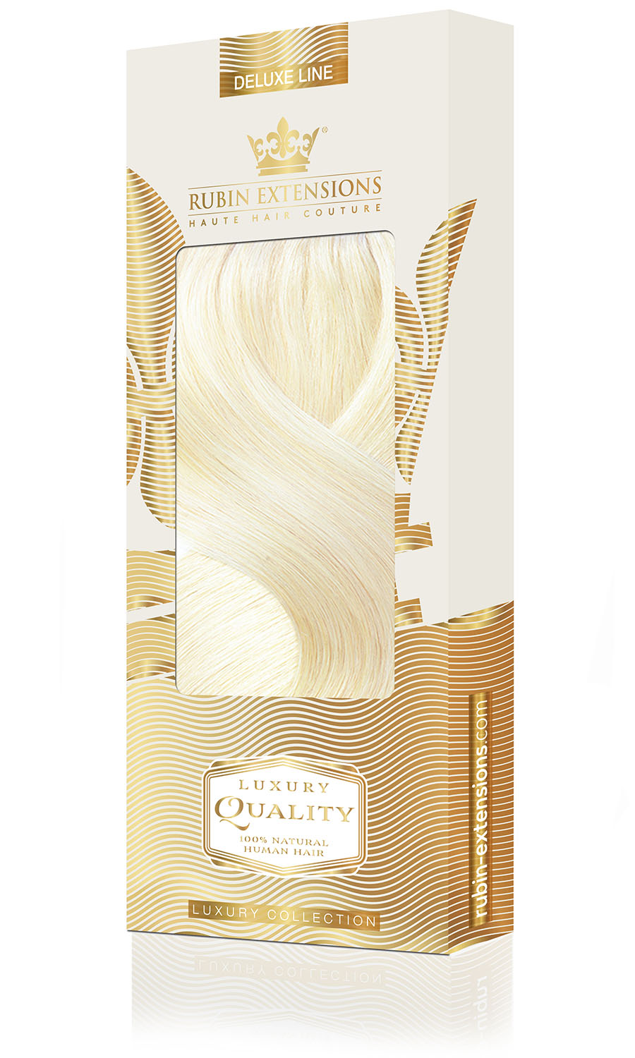CLIP-IN ECHTHAAR EXTENSIONS Deluxe Collection Platinblond Clip-in Extensions