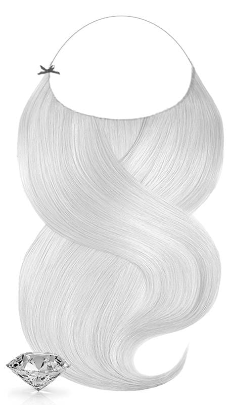 PURE DIAMONDS LINE Silberblond Flip-in Extensions