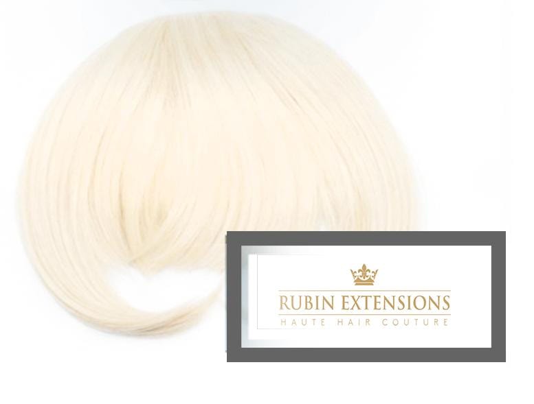 Remy Clip-in Platinblond Bangs Extensions
